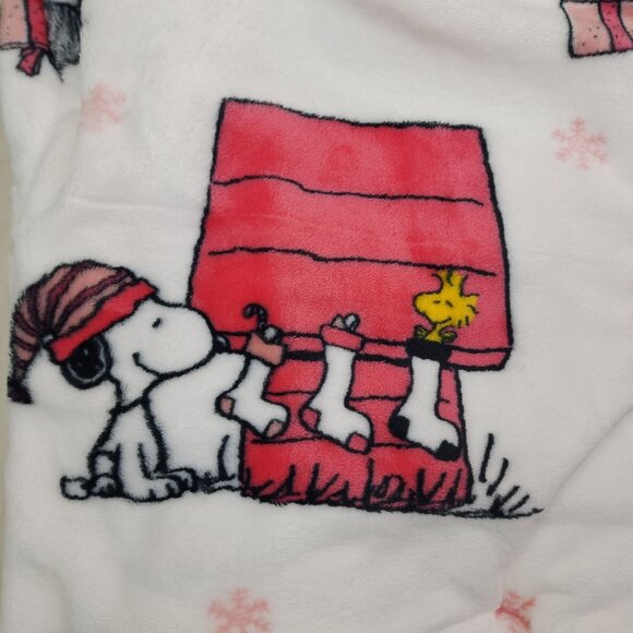 Peanuts Snoopy Woodstock Holiday Pet Throw Blanket Extra Long 60"x70" Berkshire - Picture 2 of 11